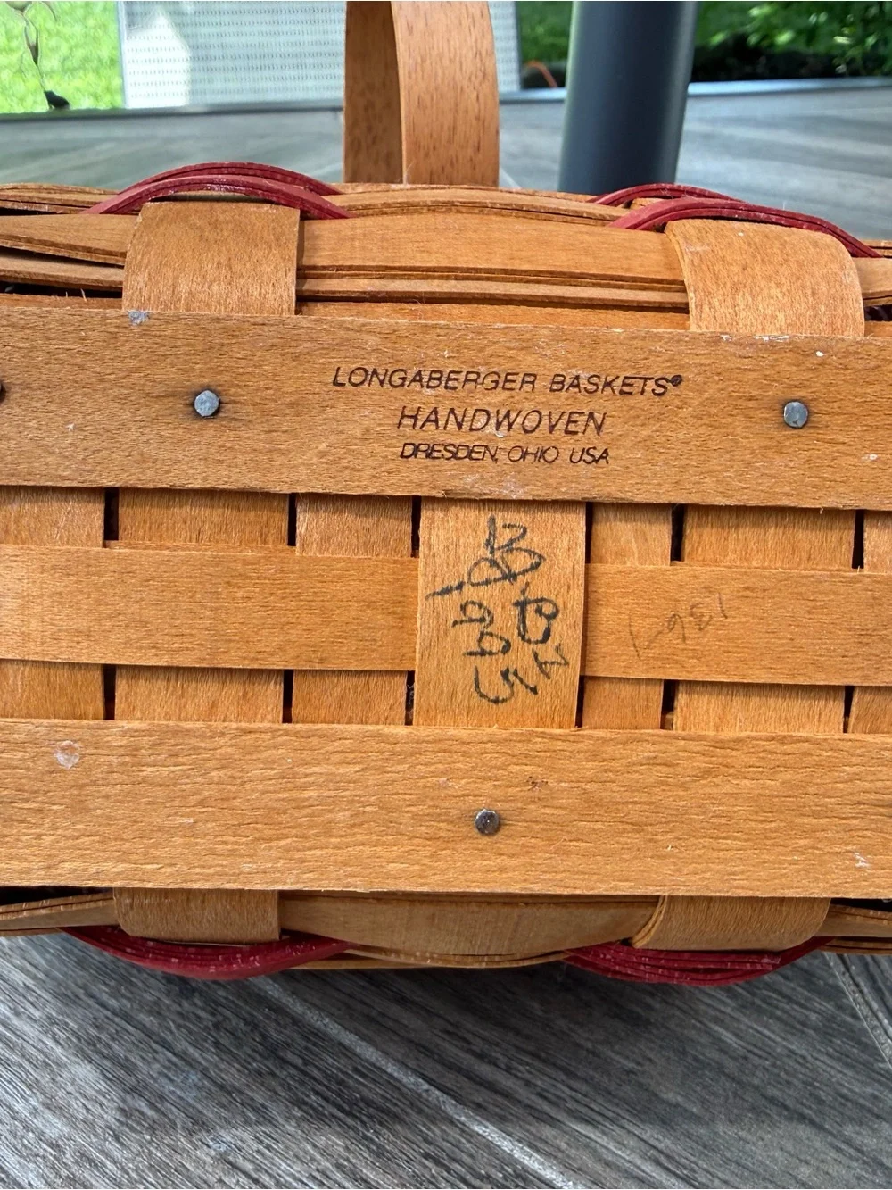 Longaberger Sweetheart Handwoven Basket Set with Striped Liners & Protectors